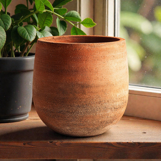 Artisan Terracotta Nomad Pot - Warm Earth Tones